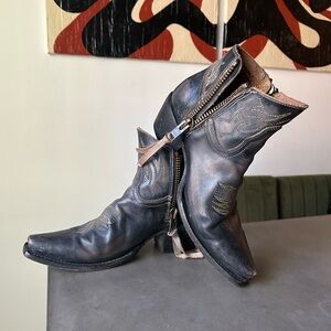 Freebird - Black Leather Western Boots